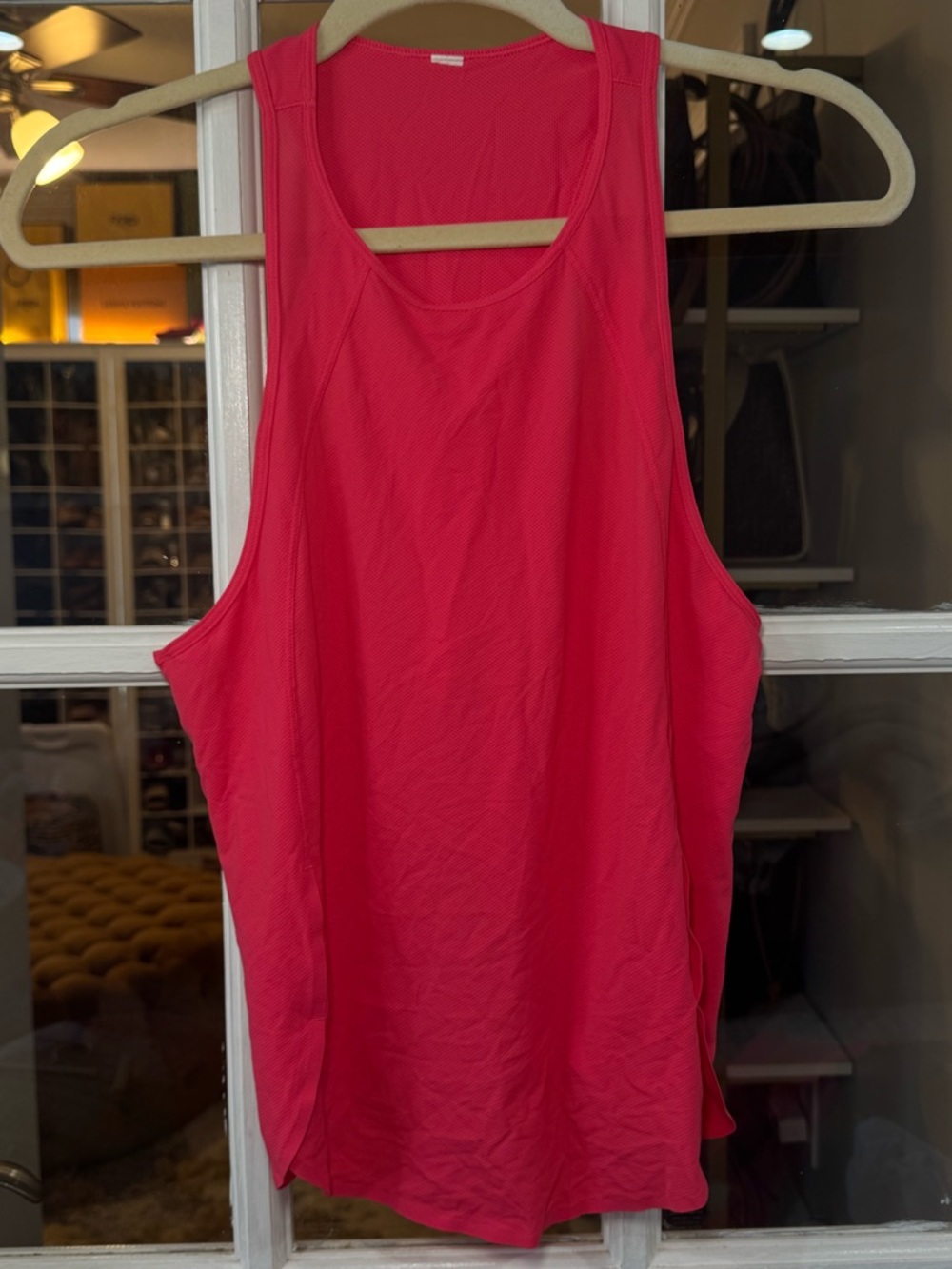 lululemon high ventilation running tank top in color lip gloss - Picture 3 of 8